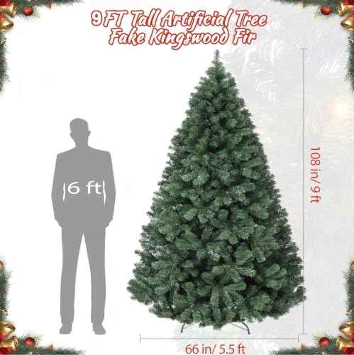 9ft Unlit Fraser Fir Wide Artificial Christmas Tree
