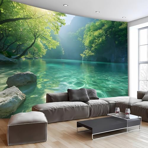 Nature Tapestry Forest Tree Sea Cave Wall Hanging