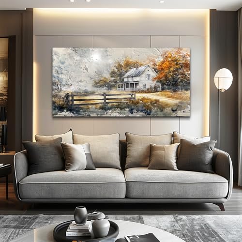 Canvas Wall Art For Living Room Bedroom Wall Decor Home Office Dining Room Abstract Ink Landscape Painting Painting Room Hallway Prints Retro style Artwork Picture Wall Decoration 20x40 In