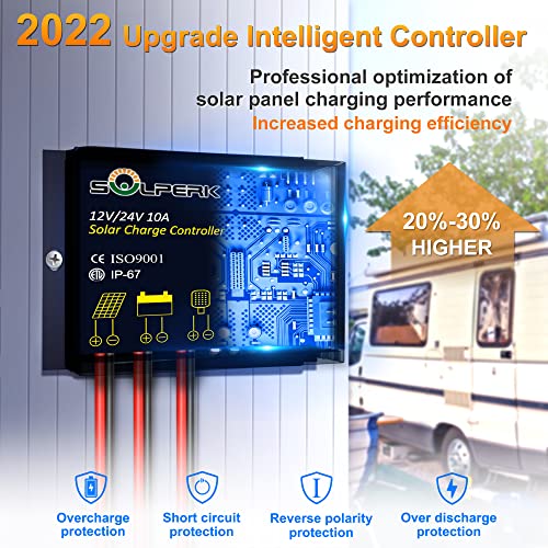 Solar Panel Kit 30W 12V Solar Battery Trickle Charger Maintainer