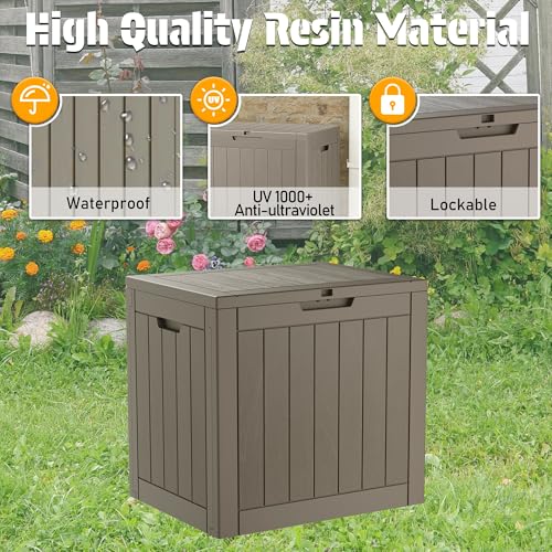 32 Gal Outdoor Storage Box Waterproof Lockable