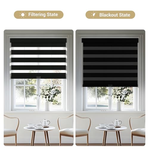 Cordless Zebra Blinds for Windows