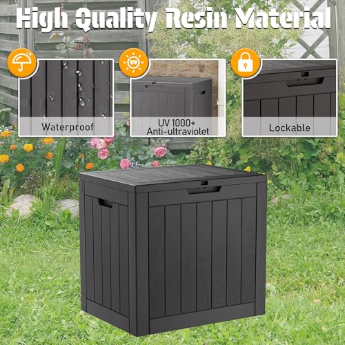 32 Gal Outdoor Storage Box Waterproof Lockable