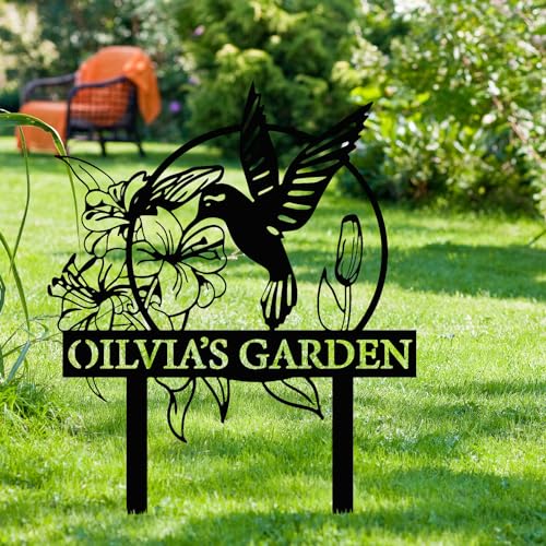 Custom Hummingbird Metal Garden Decor