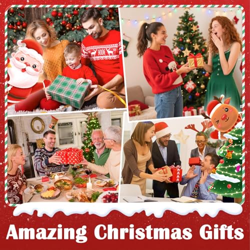 Snow Globes Lantern Home Decor Accent for Child Santa Claus Tree Auto Snowfall Glitter Music Collection with 6H Timer USB