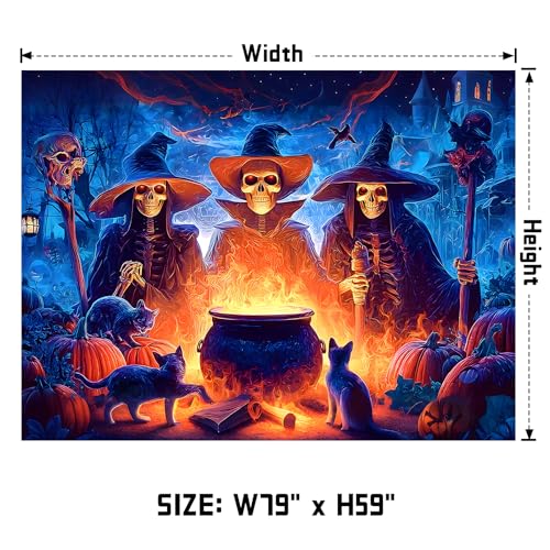 UV Reactive Halloween Tapestry