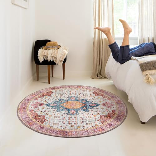 Ultra Thin Washable Round Rug