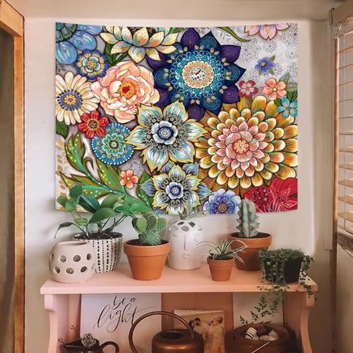 Colorful Floral Tapestry Wall hanging