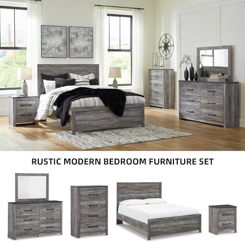 Bronyan Rustic 2 Drawer Nightstand