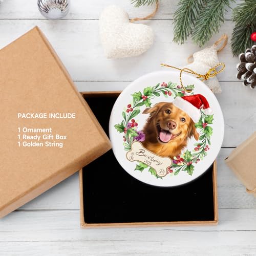 Personalized Dog Ornaments for Christmas Tree with Photo