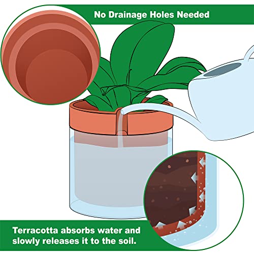 8 Inch Self Watering Planter Pot