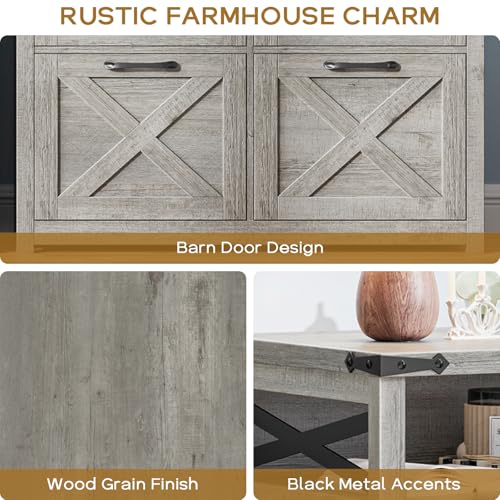 Farmhouse Home Office File Cabinet with 4 Drawers