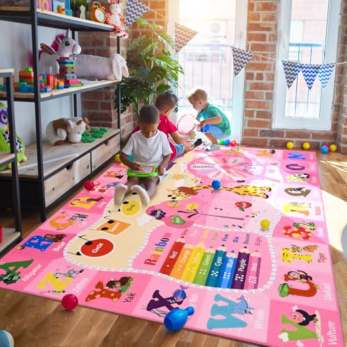 BENRON 5x7 Playroom Rug for Kids Washable
