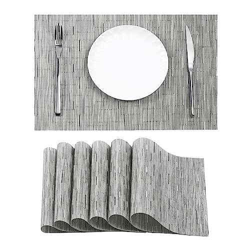 Silver Placemats Set of 6 (6 Count)