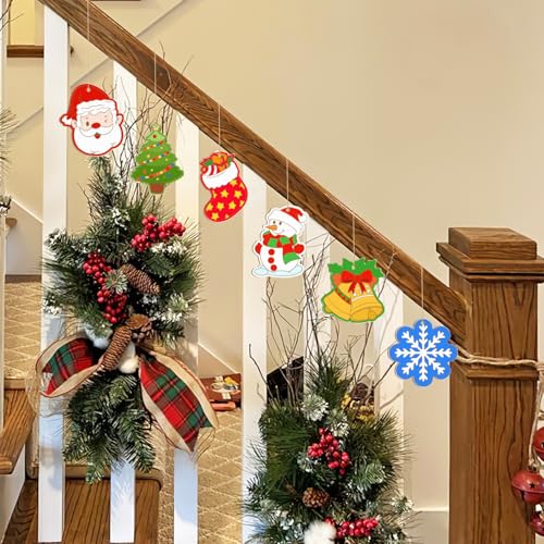 80PCS Wooden Christmas Ornaments to Paint (80 Count)