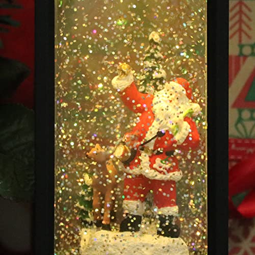 Christmas Snow Globe Lantern with Music