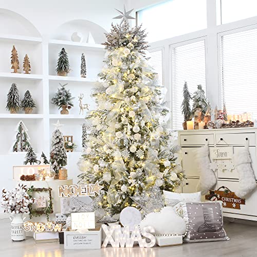 25 Pack Assorted Clear Christmas Ball Ornaments (25 Count)