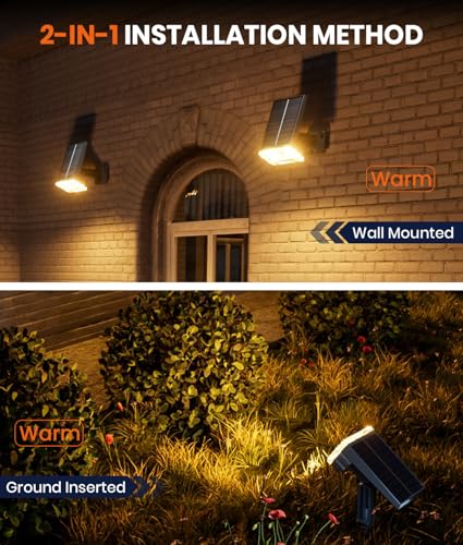 Solar Spot Lights Outdoor (2 Count)