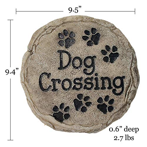 Garden Décor Dog Crossing Stepping Stone