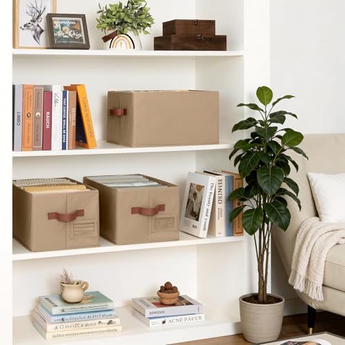 Closet Shelf Baskets with Label (3 Count)