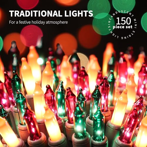 150LIGHTS Orange Purple and Green Extra (150 Count)