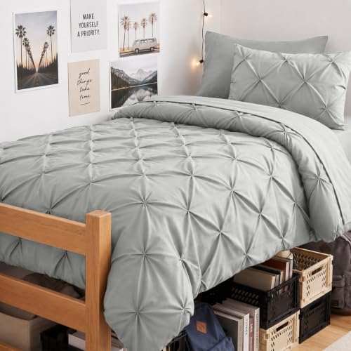 Twin XL Comforter Set Light Grey