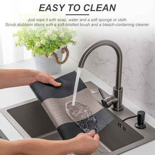 Placemats Set of 6 Washable Indoor (6 Count)