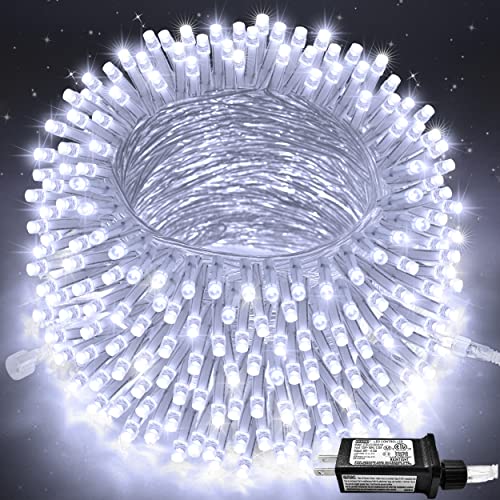 91.5ft Connectable 250 LED White Christmas Lights Indoor Outdoor (91.5 Foot)