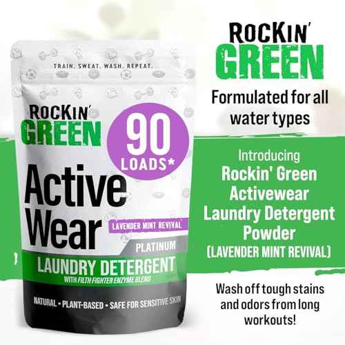 Active Wear Laundry Detergent Powder Lavander Mint 90 Loads (45 Ounce)