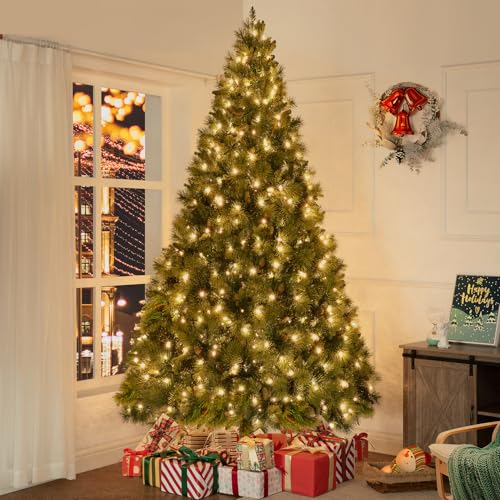 Vail 9ft Prelit Artificial Christmas Tree with Pine Cones
