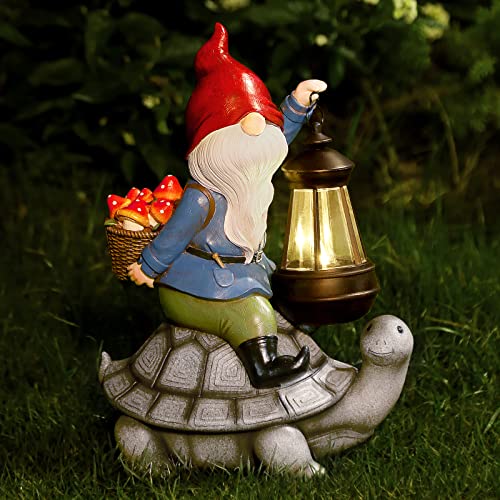 Gnome and Turtle Garden Decor