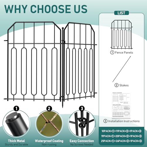 Garden Fence Total 25ft