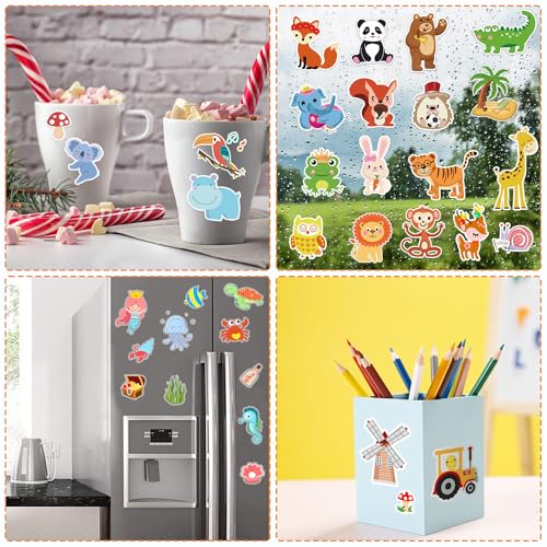 Window Clings Stickers for Kids Window Gel Clings Decals Thick Gel Clings Toddlers and Adults Classroom Home Nursery Airplane Birthday Party Supplies