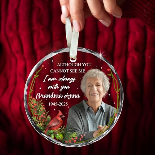 Personalized Cardinal Christmas Ornament Red Bird Ornament Christmas Memorial Birthday for Family Friends