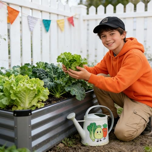 GARDMAX 8x4x1FT Galvanized Raised Garden Bed Kit