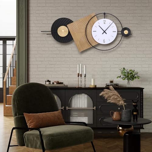 37.7X21Inch Large Modern Wall Clock