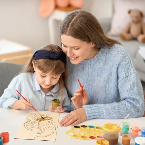 10PCS Large Thanksgiving Unfinished Wood Crafts to Paint for Adults
