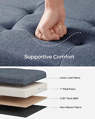 30 Inches Folding Storage Ottoman Bench
