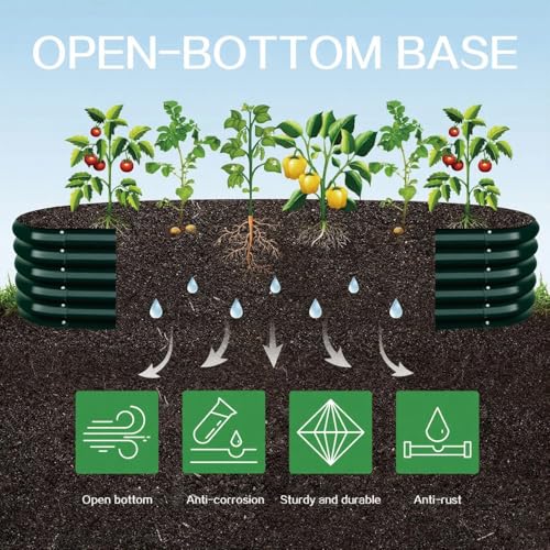 Gardmax Galvanized Raised Garden Bed