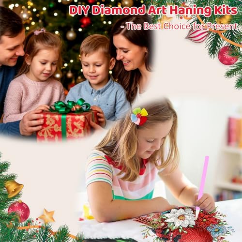 Christmas Diamond Art Hanging Kits for Adult