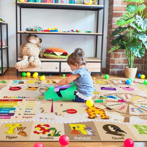 BENRON 3x5 Playroom Rug for Kids Washable