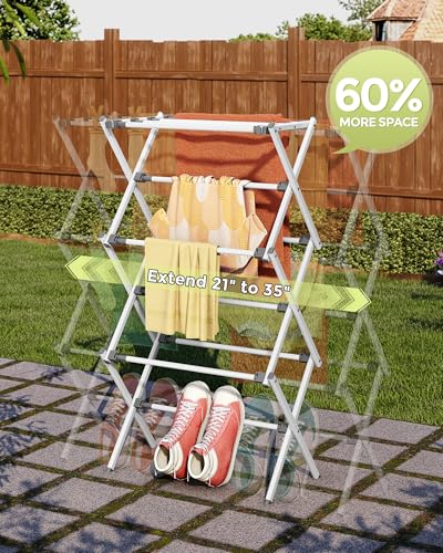 3 Tier Foldable Clothes Drying Rack