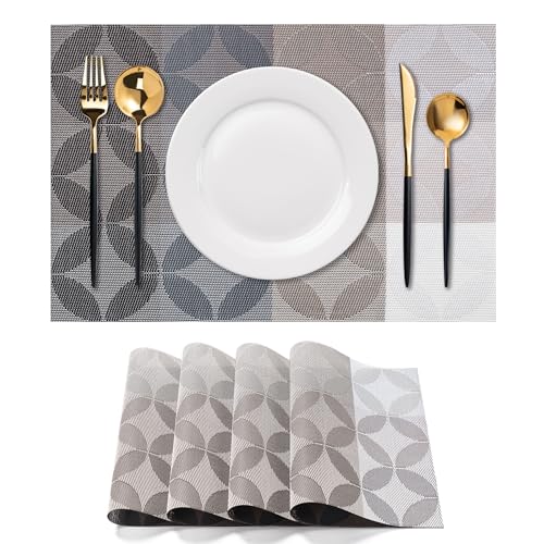 Placemats Set of 4 Washable Indoor (4 Count)