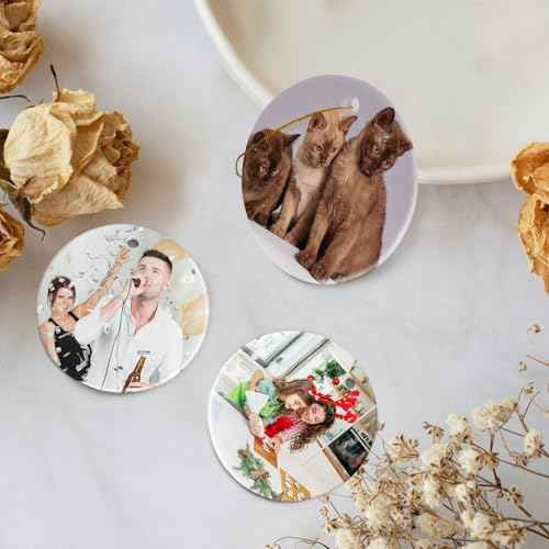 Sublimation Blanks Ornaments Double Sided Ceramic Ornaments for Crafts