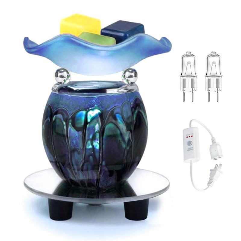 3 in 1 Electric Oil Warmer Scented Wax Warmer with with Auto Off Timer Candle Wax Melt Warmer Wax Melter Fragrance Wax Burner