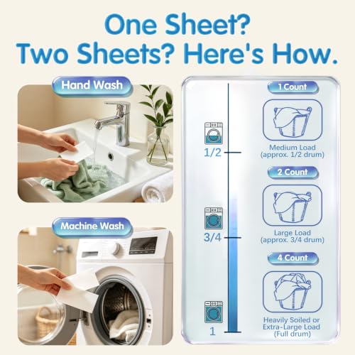 Travel Laundry Detergent Sheets Fresh Linen 40 Count