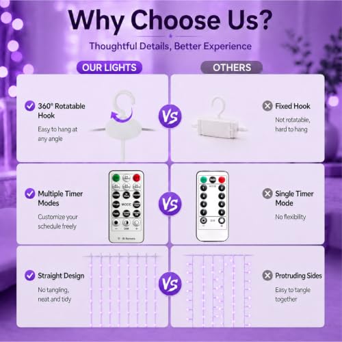 300LED Fairy Curtain Lights