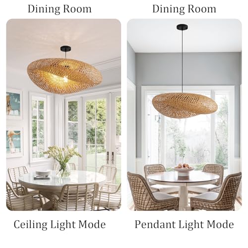 23.6" Bamboo Pendant Light