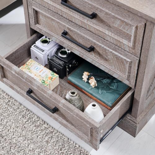 22" Farmhouse 3 Drawer Dresser for Bedroom