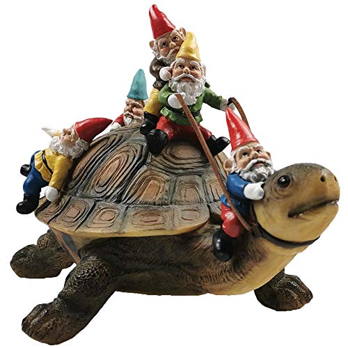 Garden Gnomes Decorations for Yard Statues Turtle Outdoor Decor
